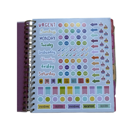 2026 12-Month Planner 9x8 Spiral Weekly Monthly Inspirational Hardcover - Picture 2 of 4